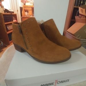 Minnetonka Suade Ankle Boot